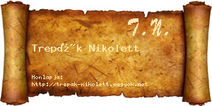 Trepák Nikolett névjegykártya