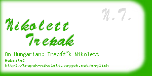 nikolett trepak business card